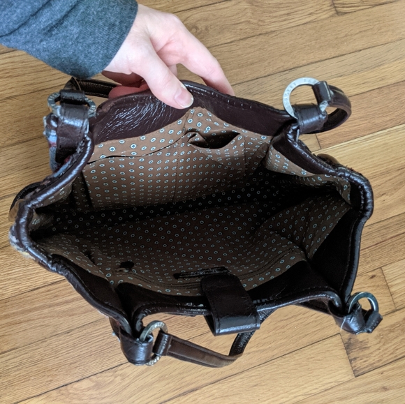 Vera Bradley rare plaid highland wool shoulder handbag - Picture 5 of 9